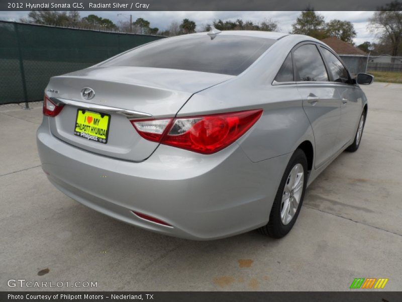 Radiant Silver / Gray 2012 Hyundai Sonata GLS