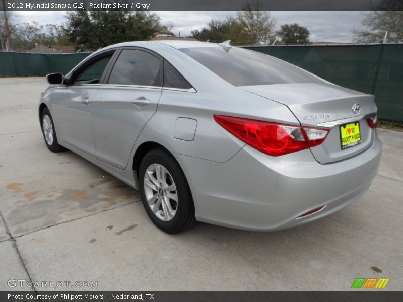Radiant Silver / Gray 2012 Hyundai Sonata GLS