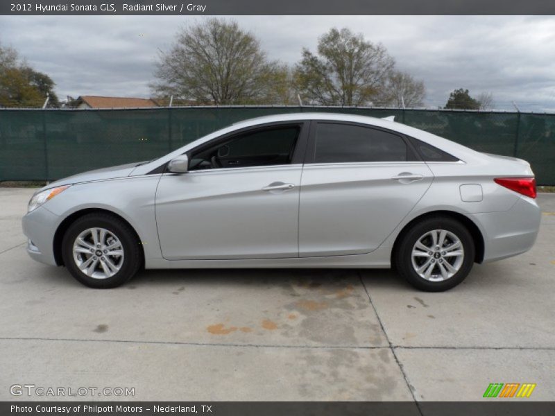 Radiant Silver / Gray 2012 Hyundai Sonata GLS
