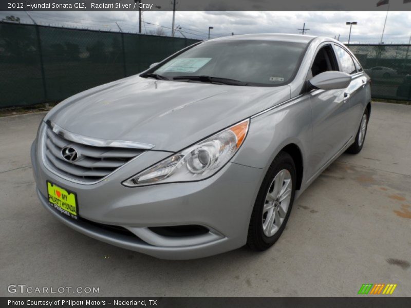 Radiant Silver / Gray 2012 Hyundai Sonata GLS