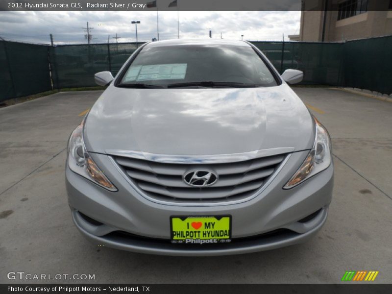 Radiant Silver / Gray 2012 Hyundai Sonata GLS