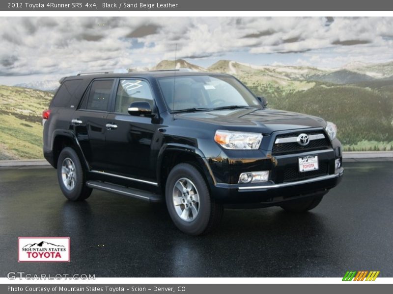 Black / Sand Beige Leather 2012 Toyota 4Runner SR5 4x4
