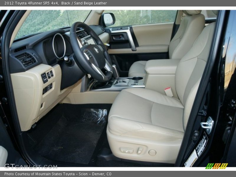 Black / Sand Beige Leather 2012 Toyota 4Runner SR5 4x4