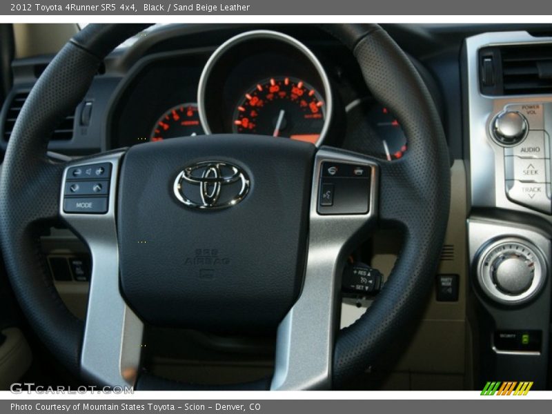 Black / Sand Beige Leather 2012 Toyota 4Runner SR5 4x4