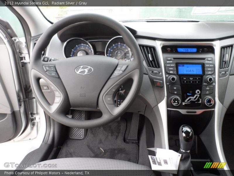 Radiant Silver / Gray 2012 Hyundai Sonata GLS