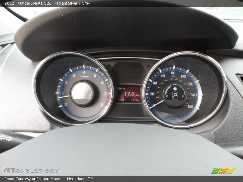 Radiant Silver / Gray 2012 Hyundai Sonata GLS