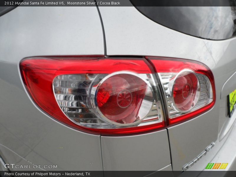 Moonstone Silver / Cocoa Black 2012 Hyundai Santa Fe Limited V6