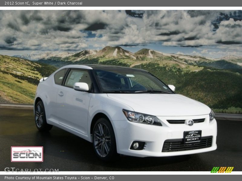 Super White / Dark Charcoal 2012 Scion tC