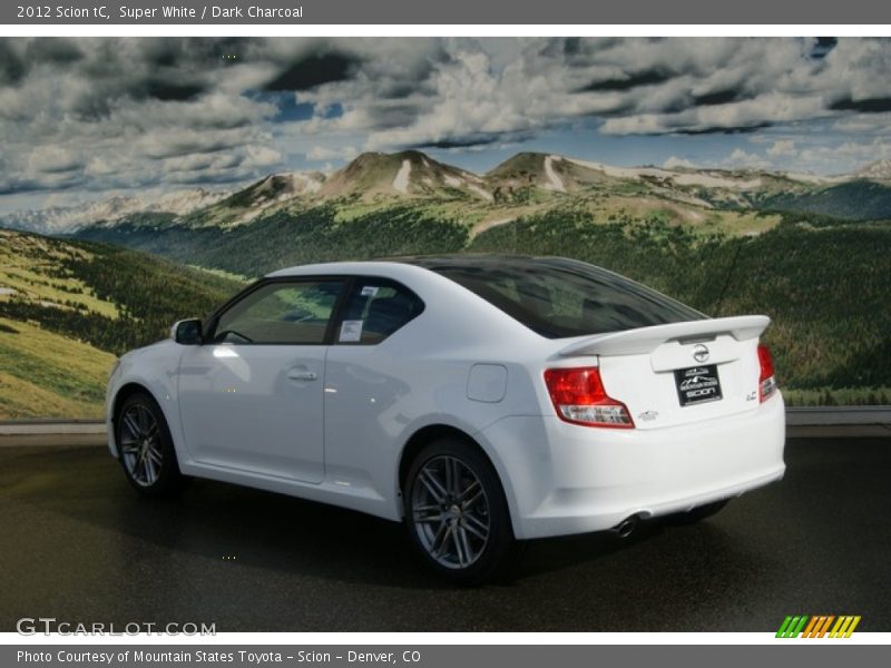 Super White / Dark Charcoal 2012 Scion tC