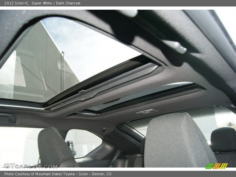 Super White / Dark Charcoal 2012 Scion tC