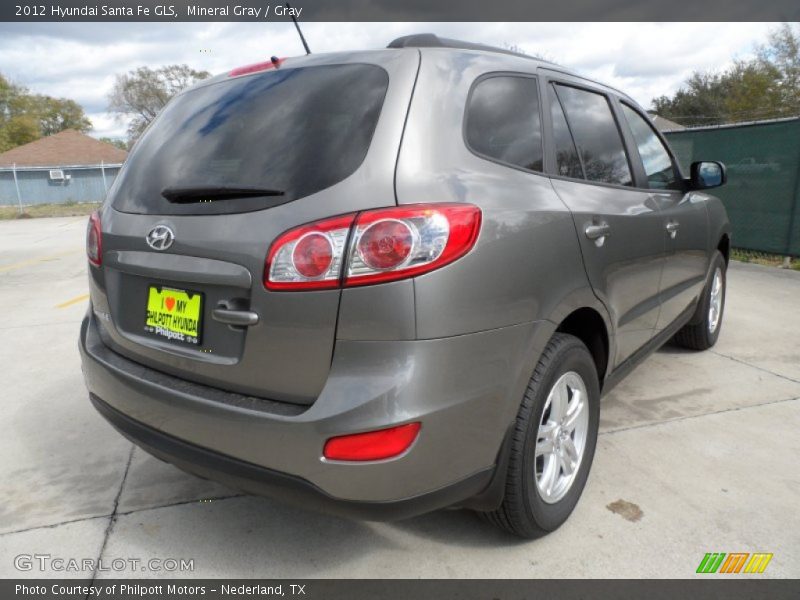 Mineral Gray / Gray 2012 Hyundai Santa Fe GLS