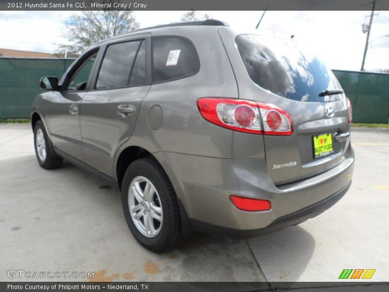 Mineral Gray / Gray 2012 Hyundai Santa Fe GLS