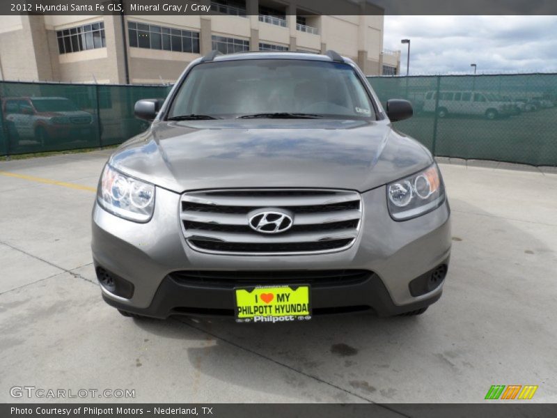 Mineral Gray / Gray 2012 Hyundai Santa Fe GLS