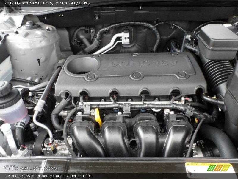 Mineral Gray / Gray 2012 Hyundai Santa Fe GLS