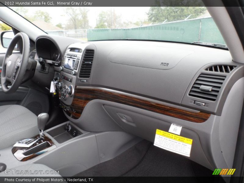 Mineral Gray / Gray 2012 Hyundai Santa Fe GLS
