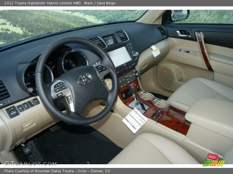  2012 Highlander Hybrid Limited 4WD Sand Beige Interior