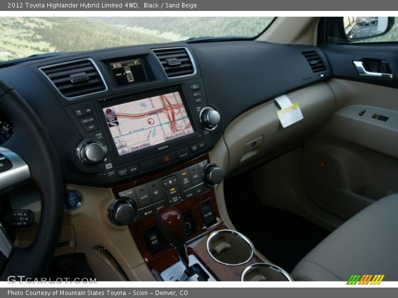 Black / Sand Beige 2012 Toyota Highlander Hybrid Limited 4WD