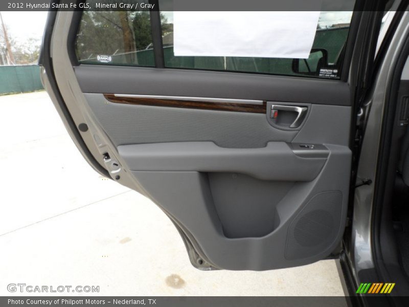Mineral Gray / Gray 2012 Hyundai Santa Fe GLS