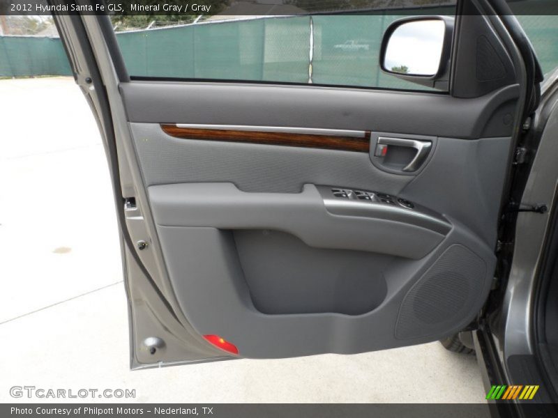 Mineral Gray / Gray 2012 Hyundai Santa Fe GLS
