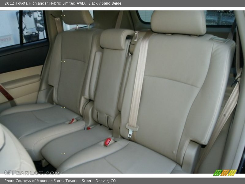 Rear Seat of 2012 Highlander Hybrid Limited 4WD