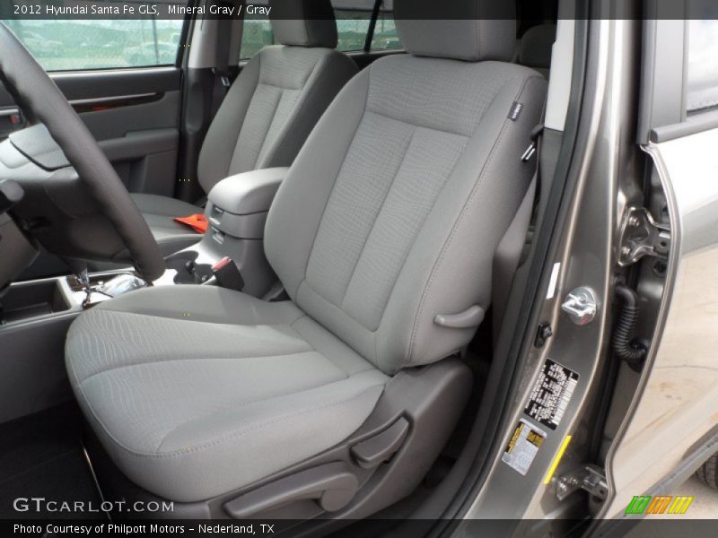 Mineral Gray / Gray 2012 Hyundai Santa Fe GLS