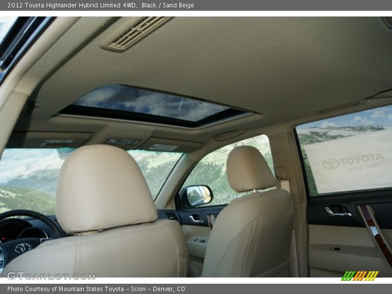 Black / Sand Beige 2012 Toyota Highlander Hybrid Limited 4WD