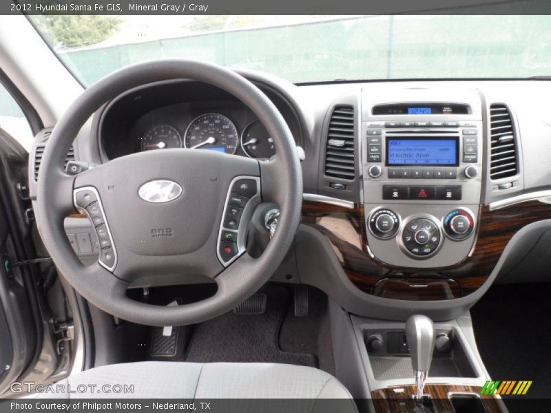 Mineral Gray / Gray 2012 Hyundai Santa Fe GLS