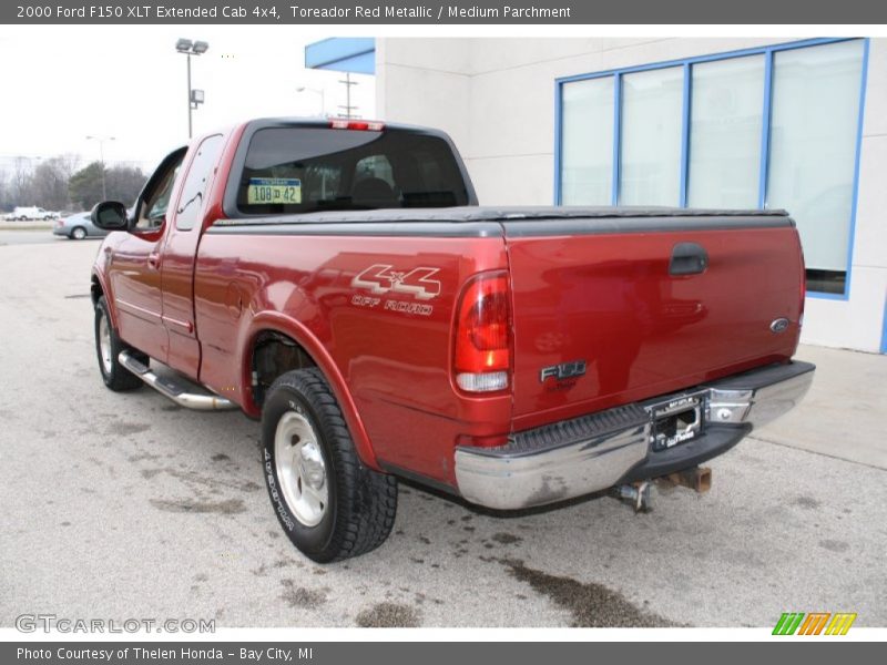 Toreador Red Metallic / Medium Parchment 2000 Ford F150 XLT Extended Cab 4x4