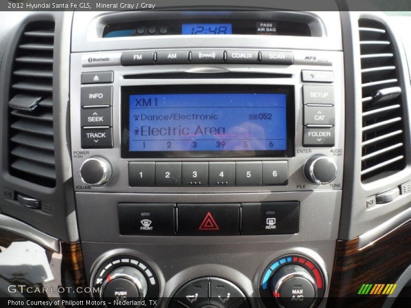 Mineral Gray / Gray 2012 Hyundai Santa Fe GLS