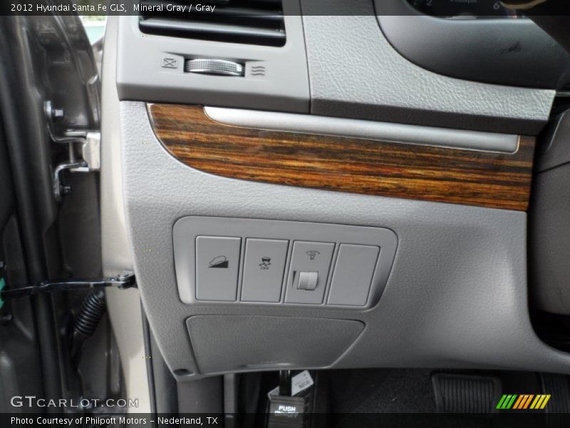 Mineral Gray / Gray 2012 Hyundai Santa Fe GLS