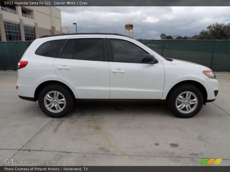 Glacier White / Gray 2012 Hyundai Santa Fe GLS