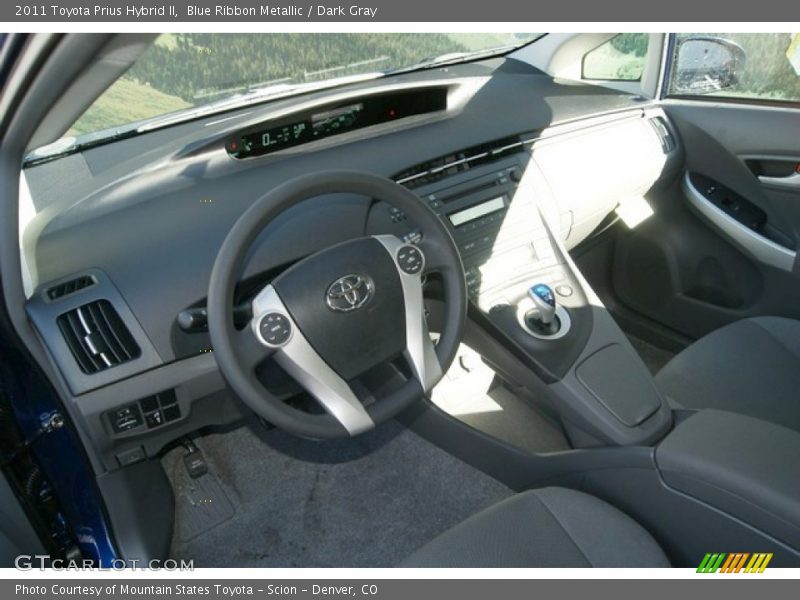 Blue Ribbon Metallic / Dark Gray 2011 Toyota Prius Hybrid II