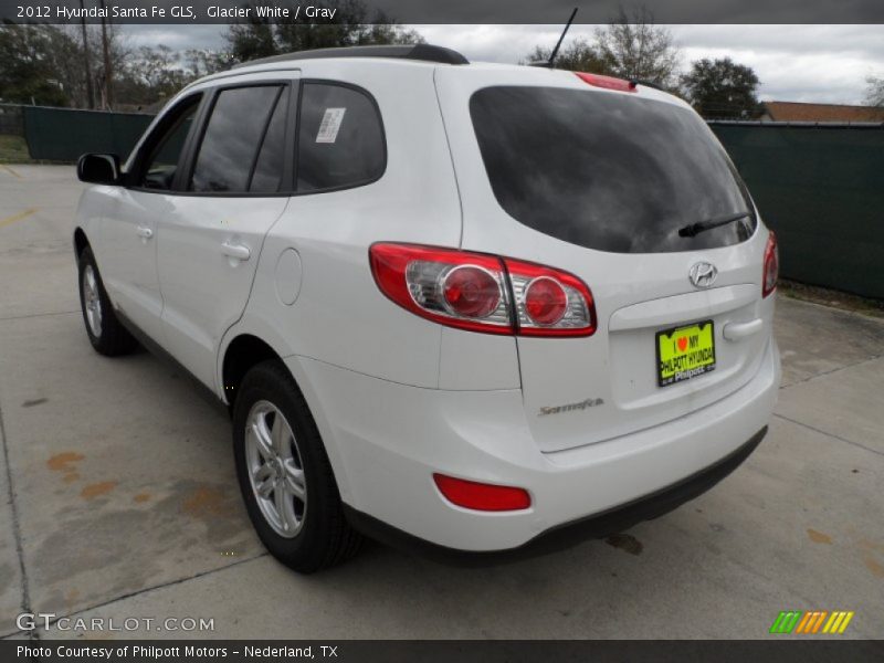 Glacier White / Gray 2012 Hyundai Santa Fe GLS