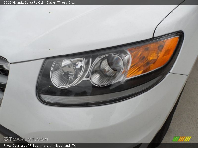 Glacier White / Gray 2012 Hyundai Santa Fe GLS