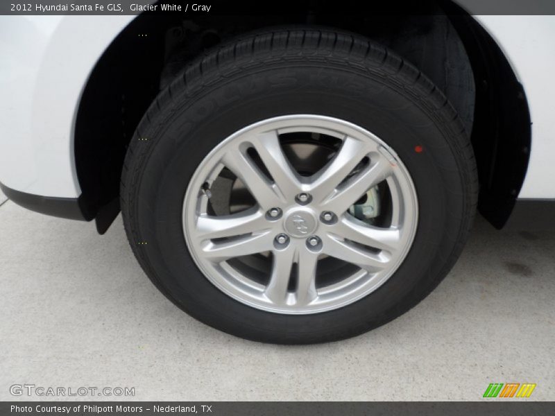 Glacier White / Gray 2012 Hyundai Santa Fe GLS