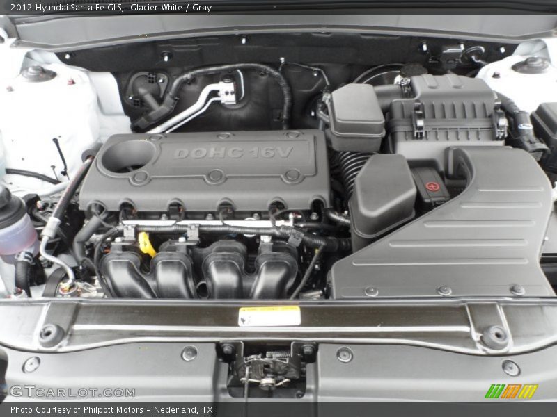 Glacier White / Gray 2012 Hyundai Santa Fe GLS