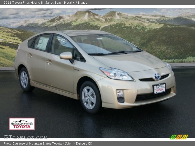 Sandy Beach Metallic / Bisque 2011 Toyota Prius Hybrid II