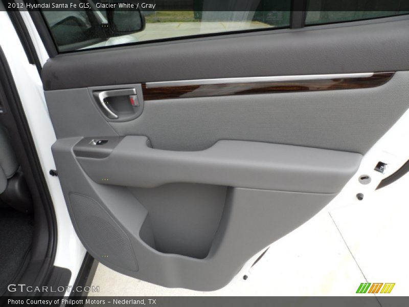 Glacier White / Gray 2012 Hyundai Santa Fe GLS