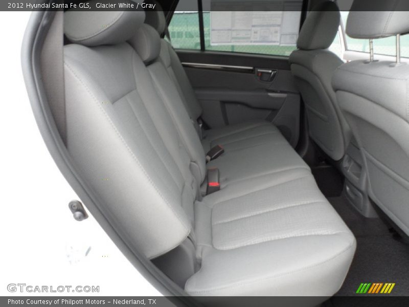 Glacier White / Gray 2012 Hyundai Santa Fe GLS