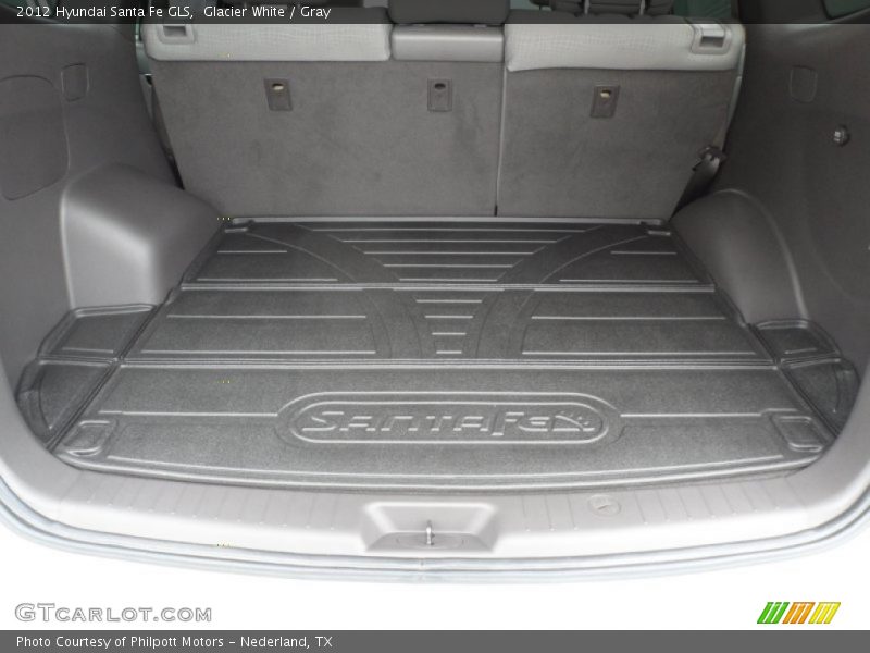 Glacier White / Gray 2012 Hyundai Santa Fe GLS
