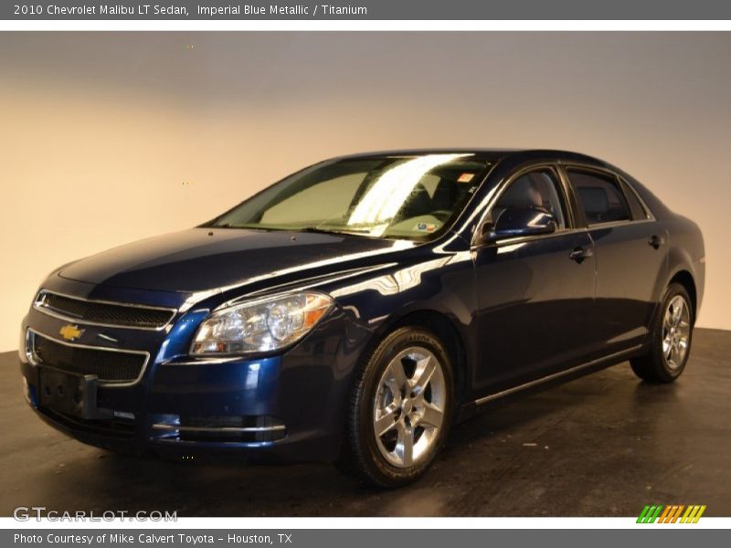 Imperial Blue Metallic / Titanium 2010 Chevrolet Malibu LT Sedan