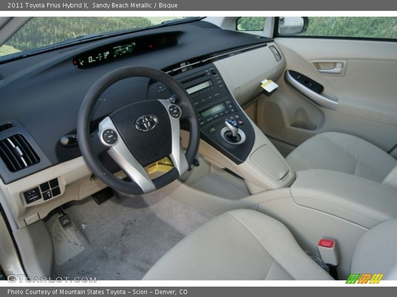 Sandy Beach Metallic / Bisque 2011 Toyota Prius Hybrid II