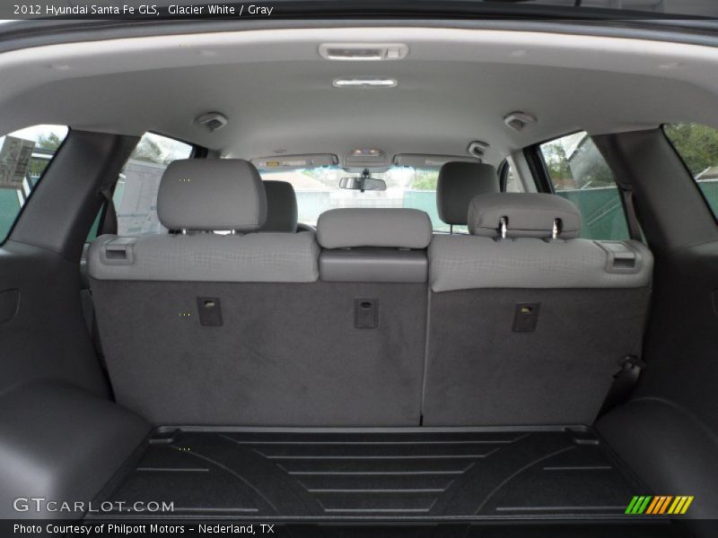 Glacier White / Gray 2012 Hyundai Santa Fe GLS