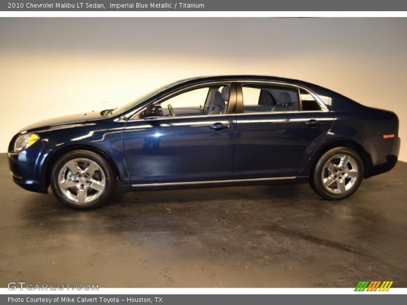 Imperial Blue Metallic / Titanium 2010 Chevrolet Malibu LT Sedan