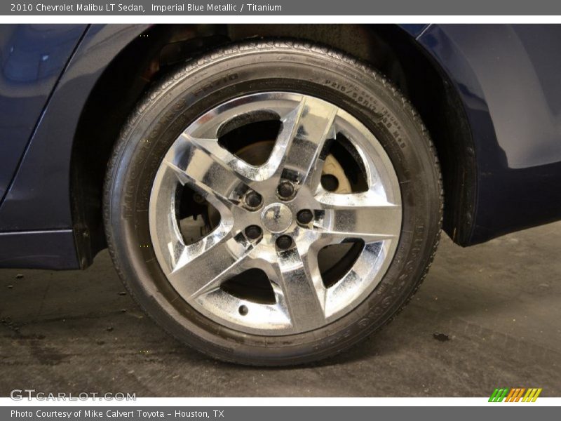 Imperial Blue Metallic / Titanium 2010 Chevrolet Malibu LT Sedan