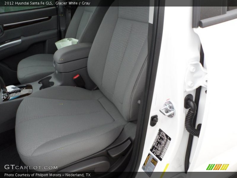 Glacier White / Gray 2012 Hyundai Santa Fe GLS