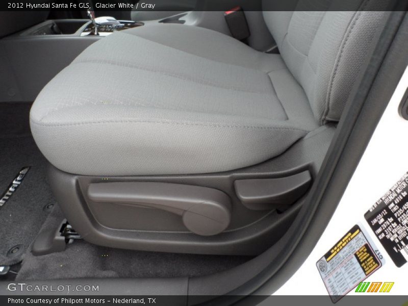 Glacier White / Gray 2012 Hyundai Santa Fe GLS