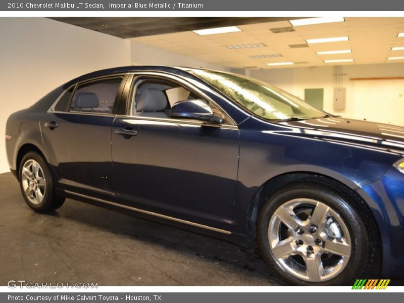 Imperial Blue Metallic / Titanium 2010 Chevrolet Malibu LT Sedan