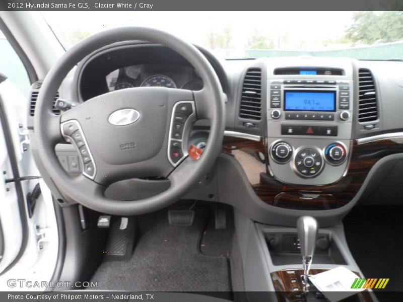 Glacier White / Gray 2012 Hyundai Santa Fe GLS