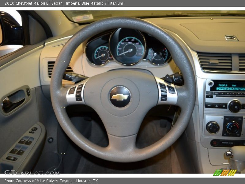 Imperial Blue Metallic / Titanium 2010 Chevrolet Malibu LT Sedan